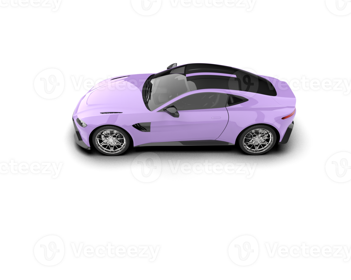 Realistic sport car isolated on background. 3d rendering - illustration png