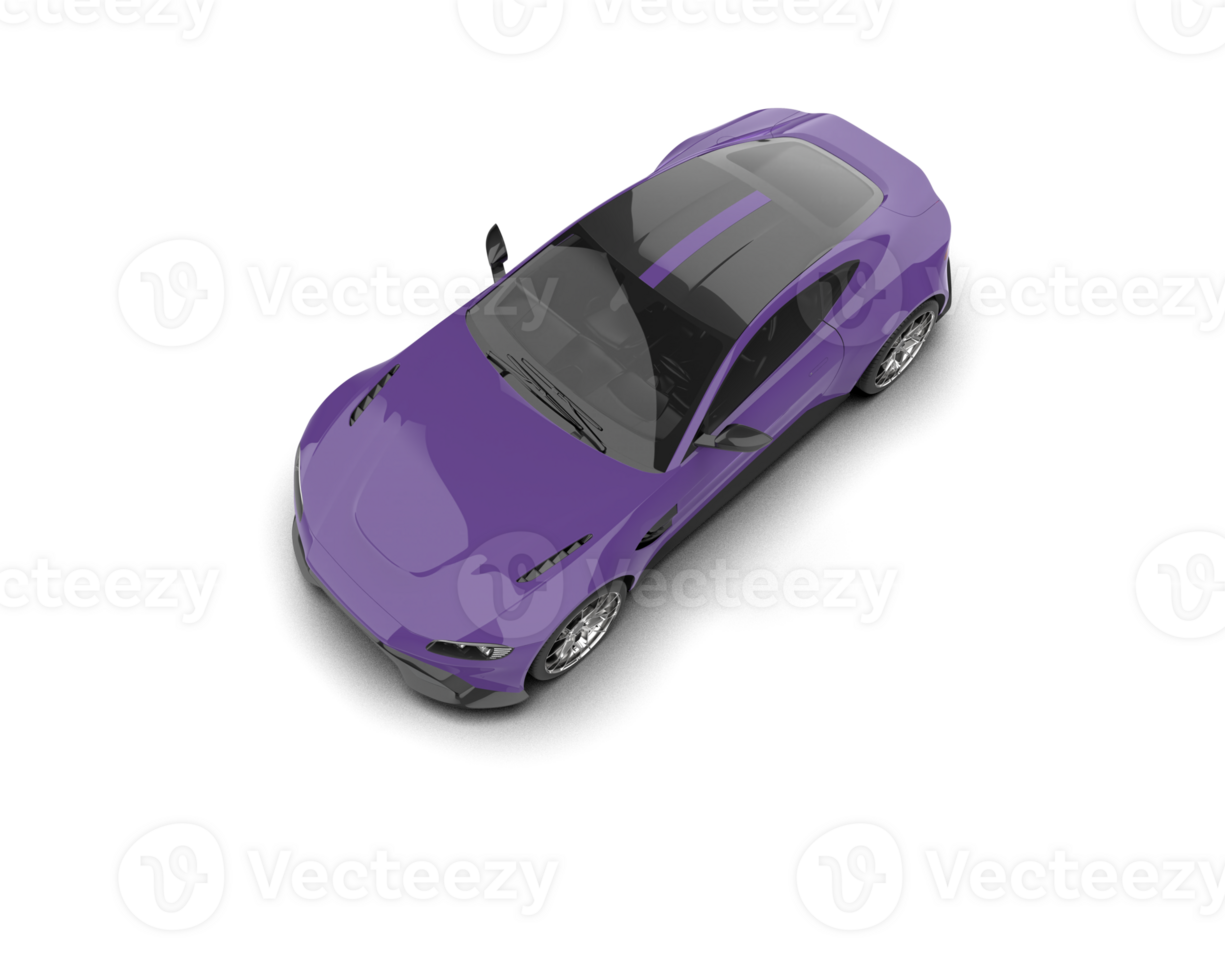 Realistic sport car isolated on background. 3d rendering - illustration png