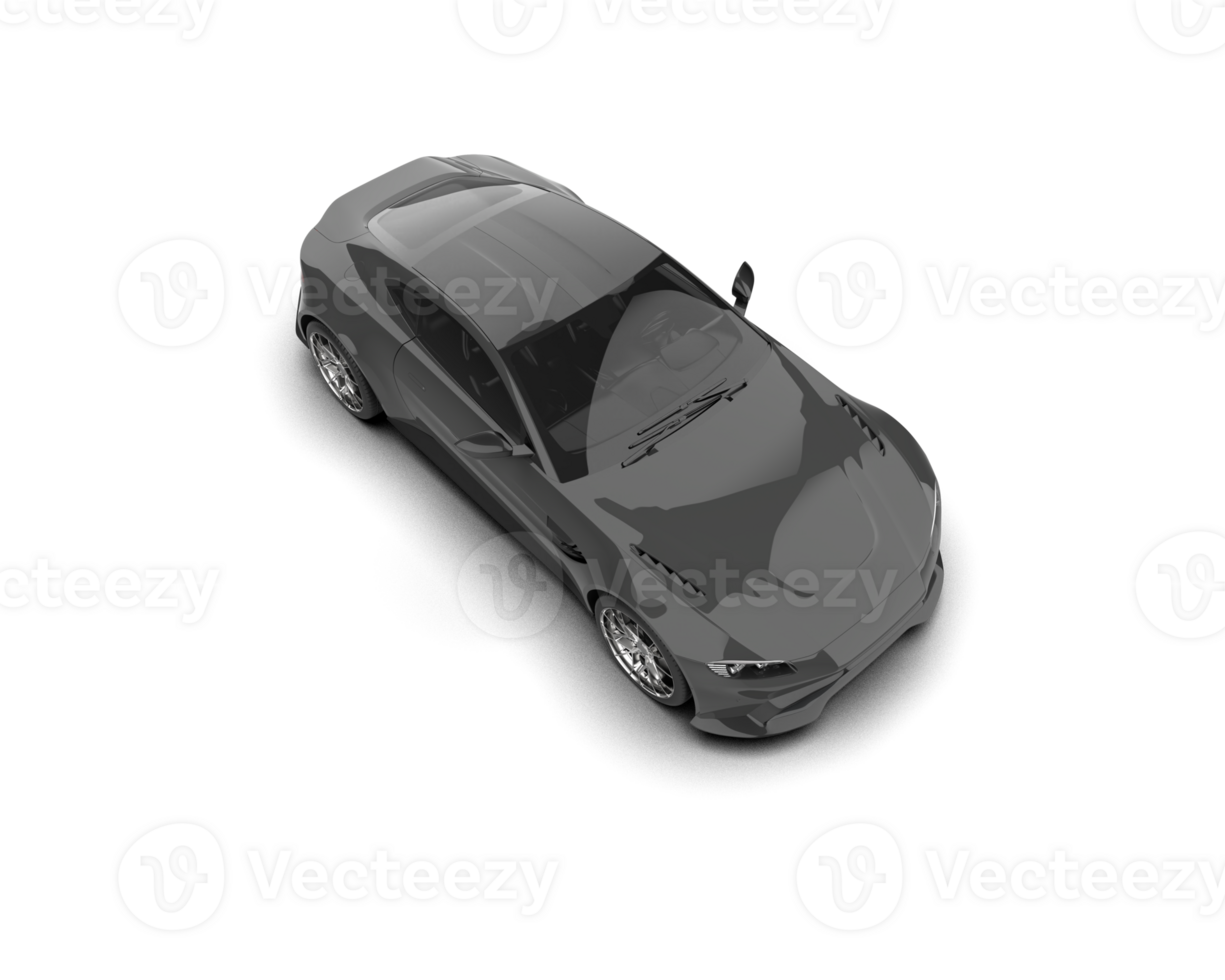 Realistic sport car isolated on background. 3d rendering - illustration png