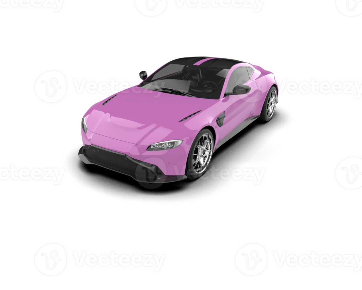 Realistic sport car isolated on background. 3d rendering - illustration png
