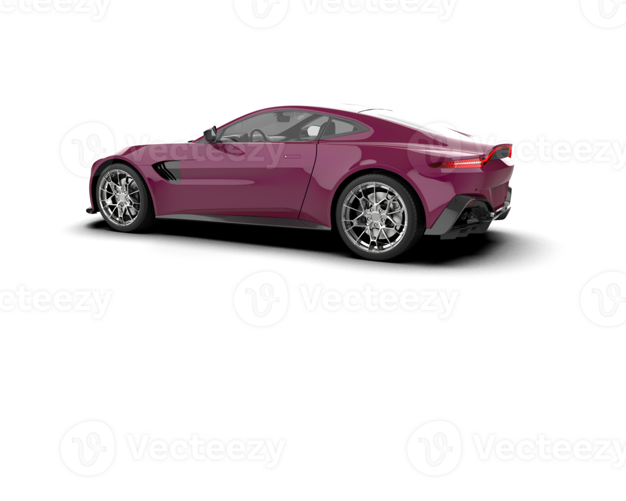 Realistic sport car isolated on background. 3d rendering - illustration png