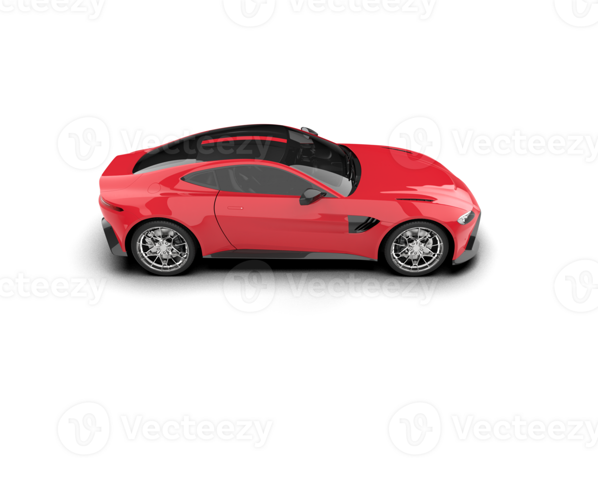 Realistic sport car isolated on background. 3d rendering - illustration png