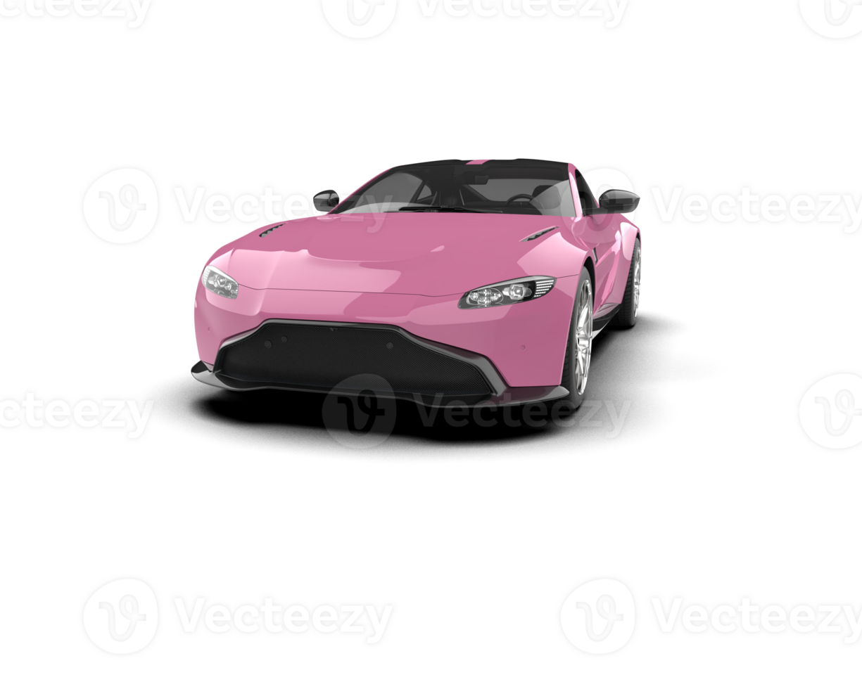 Realistic sport car isolated on background. 3d rendering - illustration png