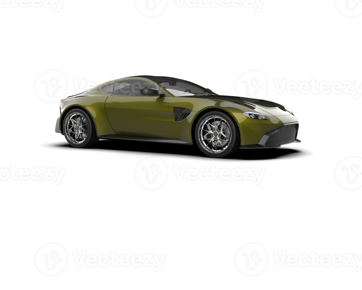 Realistic sport car isolated on background. 3d rendering - illustration png