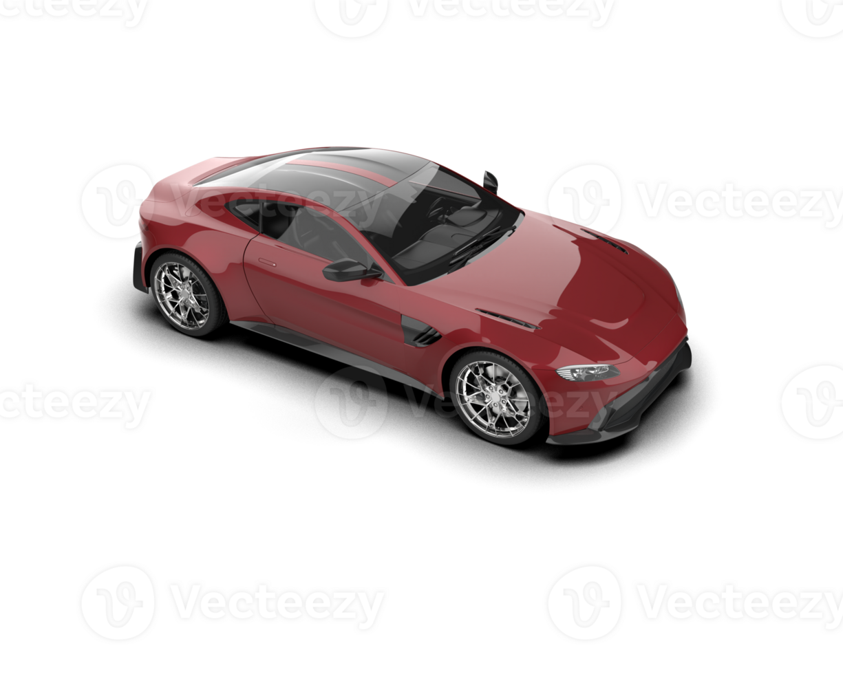 Realistic sport car isolated on background. 3d rendering - illustration png