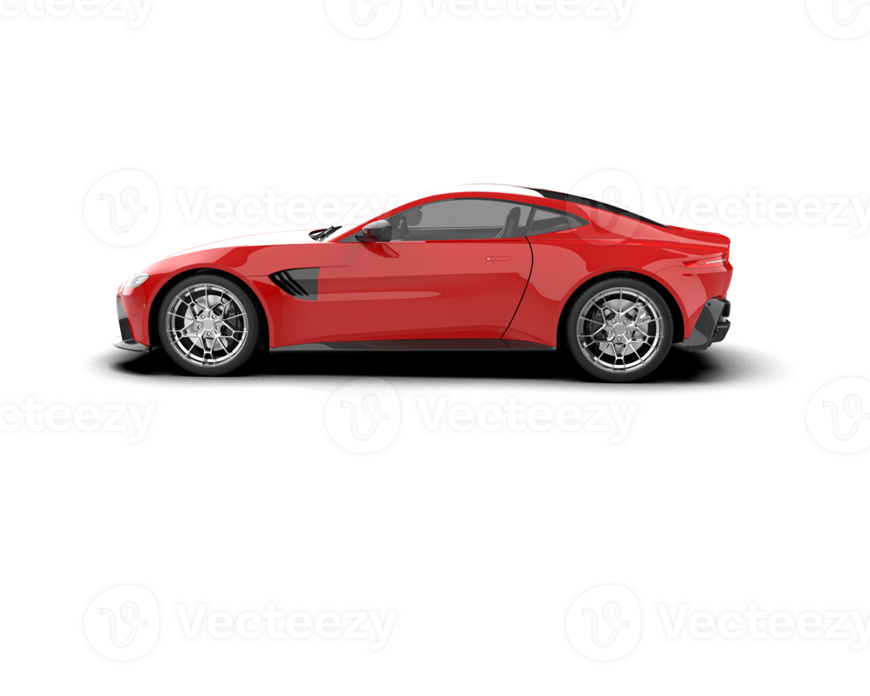 Realistic sport car isolated on background. 3d rendering - illustration png
