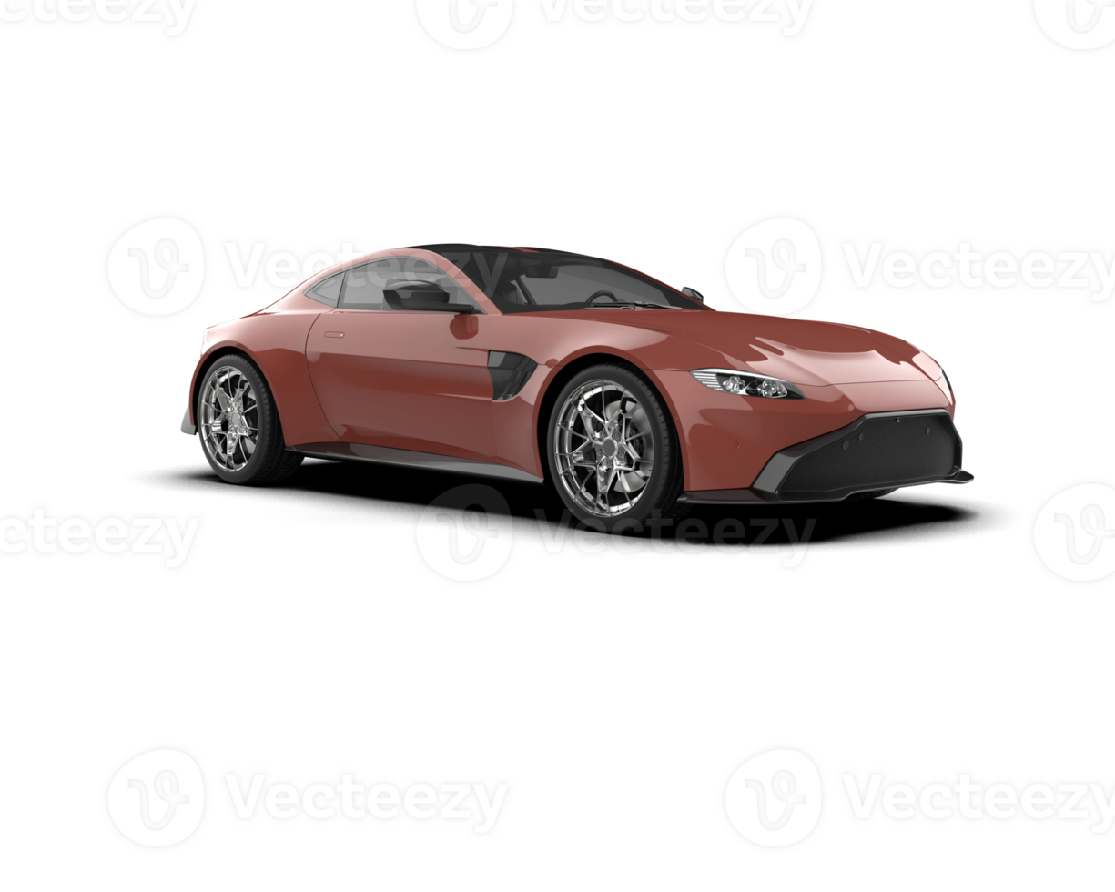 Realistic sport car isolated on background. 3d rendering - illustration png