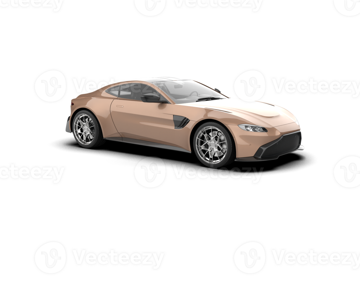 Realistic sport car isolated on background. 3d rendering - illustration png