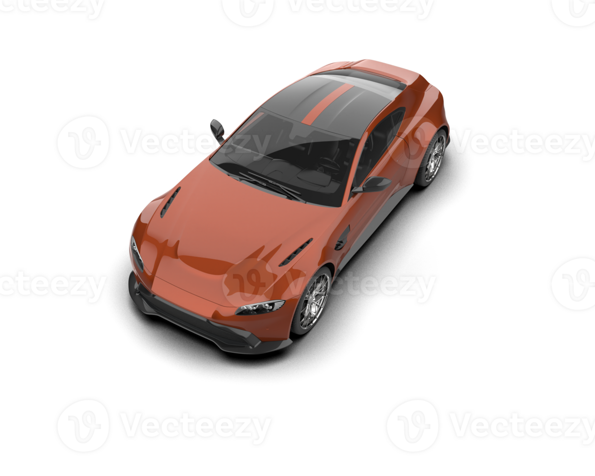 Realistic sport car isolated on background. 3d rendering - illustration png