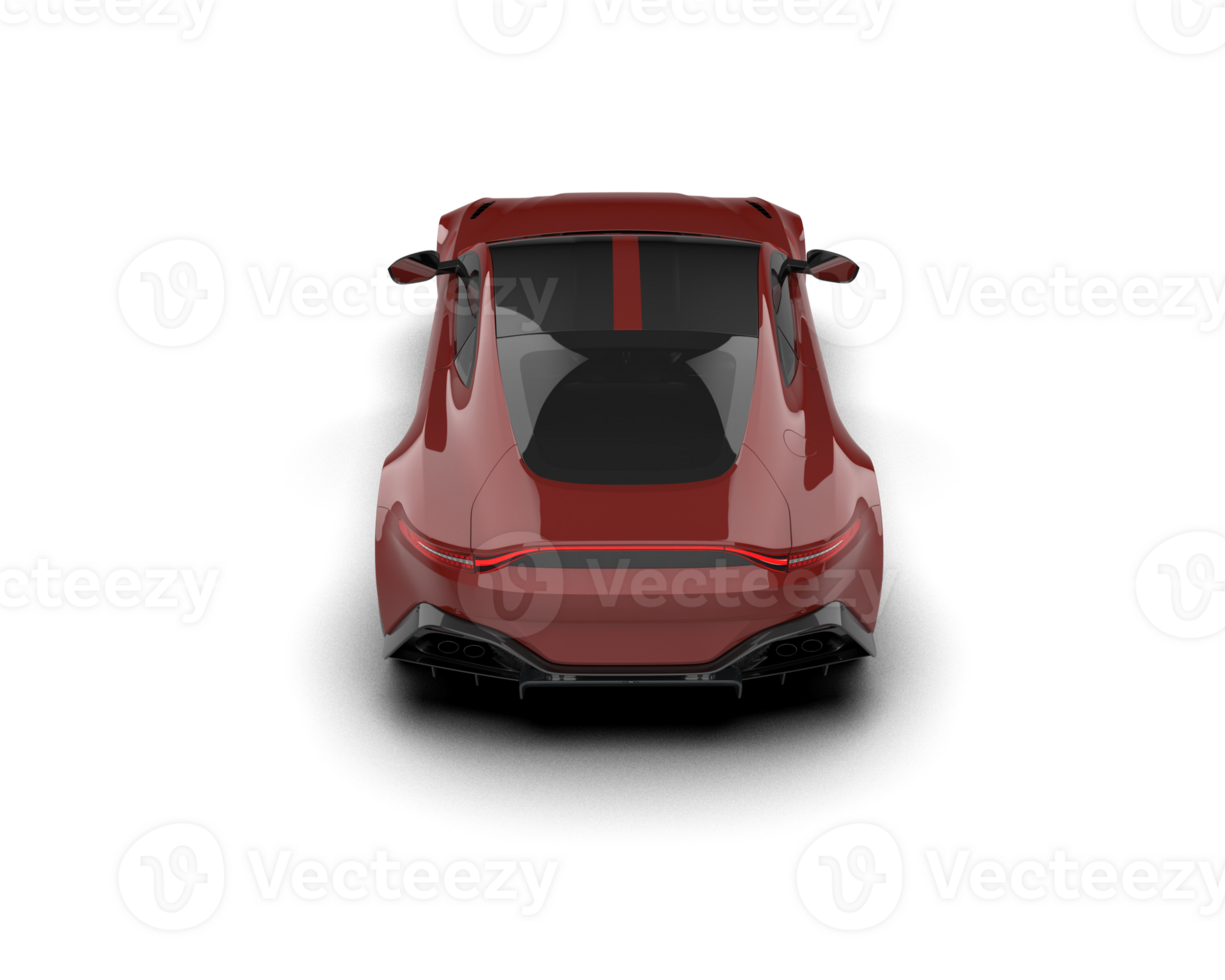 Realistic sport car isolated on background. 3d rendering - illustration png
