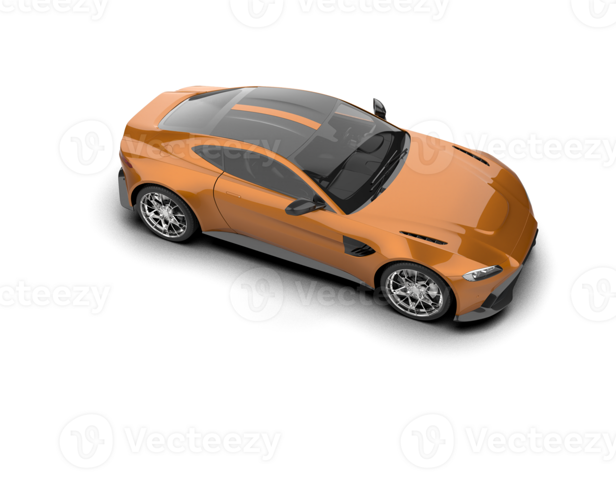 Realistic sport car isolated on background. 3d rendering - illustration png