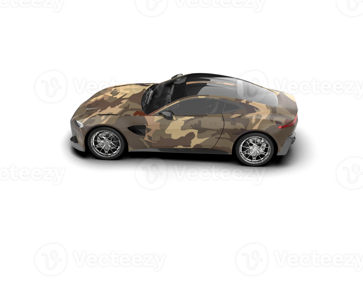 Realistic sport car isolated on background. 3d rendering - illustration png