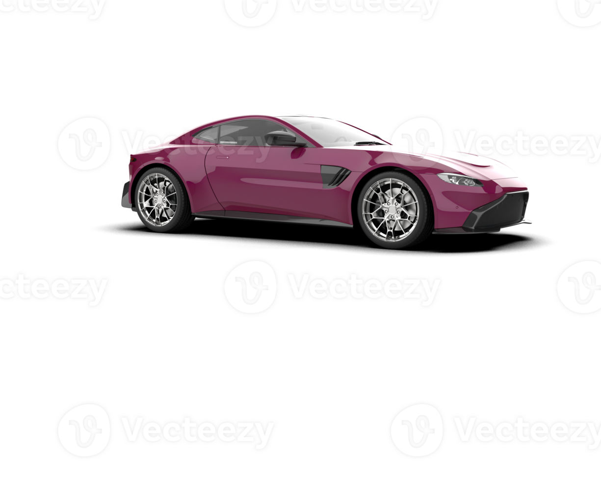 Realistic sport car isolated on background. 3d rendering - illustration png
