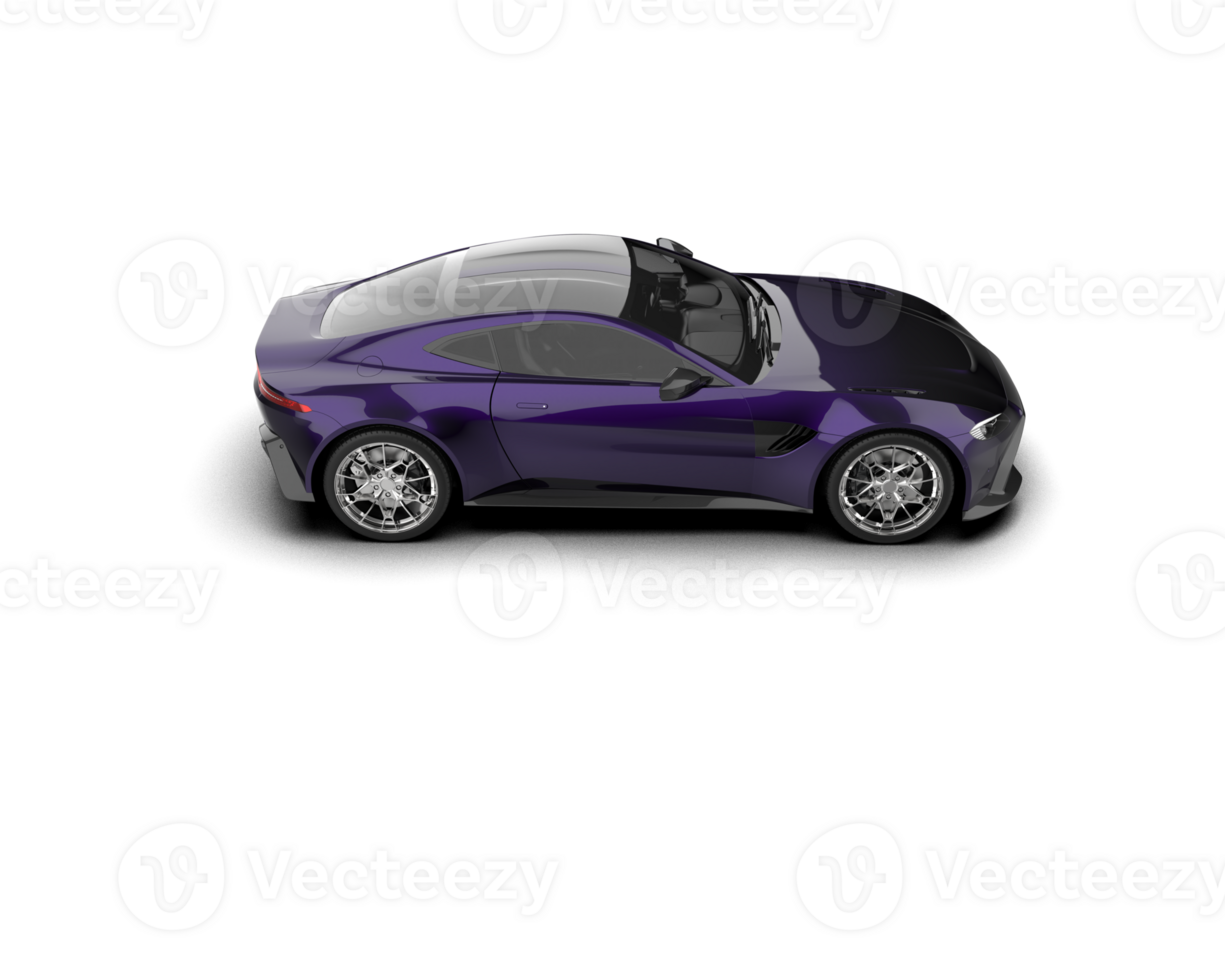 Realistic sport car isolated on background. 3d rendering - illustration png