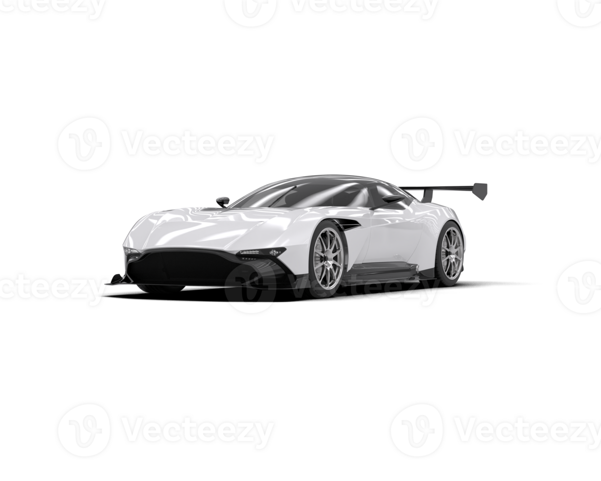 Realistic sport car isolated on background. 3d rendering - illustration png