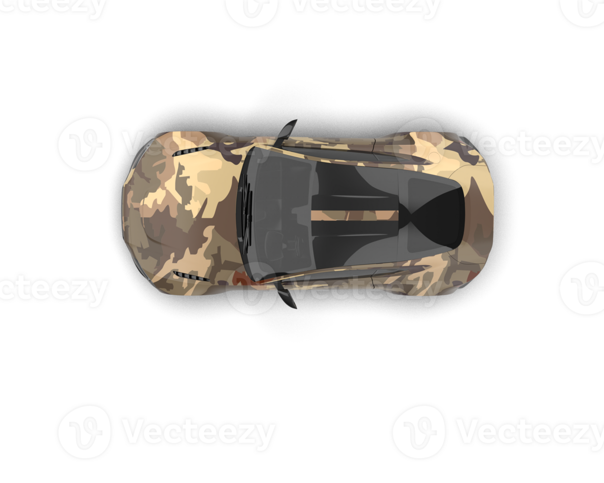 Realistic sport car isolated on background. 3d rendering - illustration png