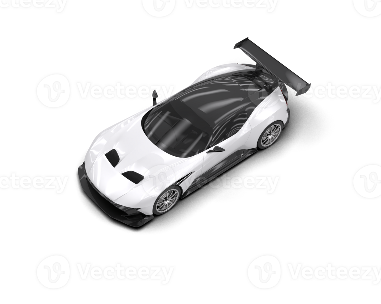 Realistic sport car isolated on background. 3d rendering - illustration png