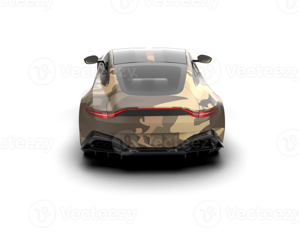 Realistic sport car isolated on background. 3d rendering - illustration png