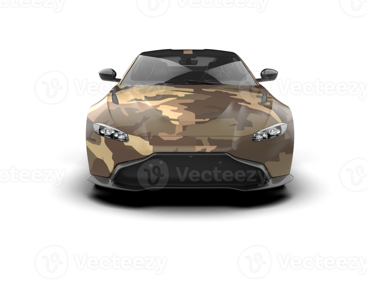 Realistic sport car isolated on background. 3d rendering - illustration png