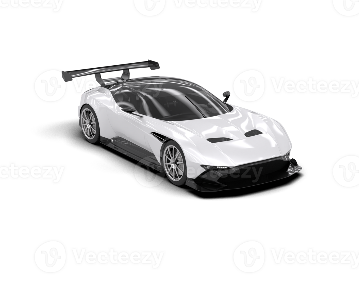 Realistic sport car isolated on background. 3d rendering - illustration png