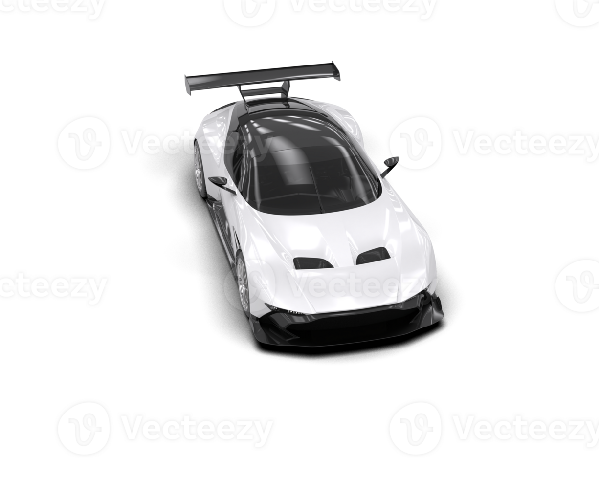 Realistic sport car isolated on background. 3d rendering - illustration png