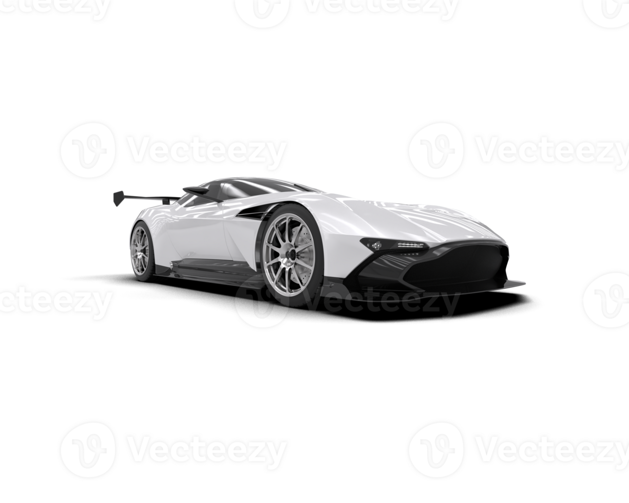 Realistic sport car isolated on background. 3d rendering - illustration png