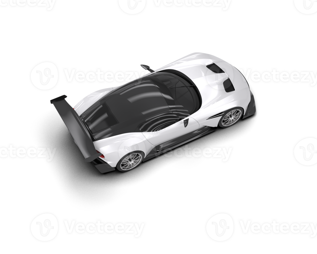 Realistic sport car isolated on background. 3d rendering - illustration png