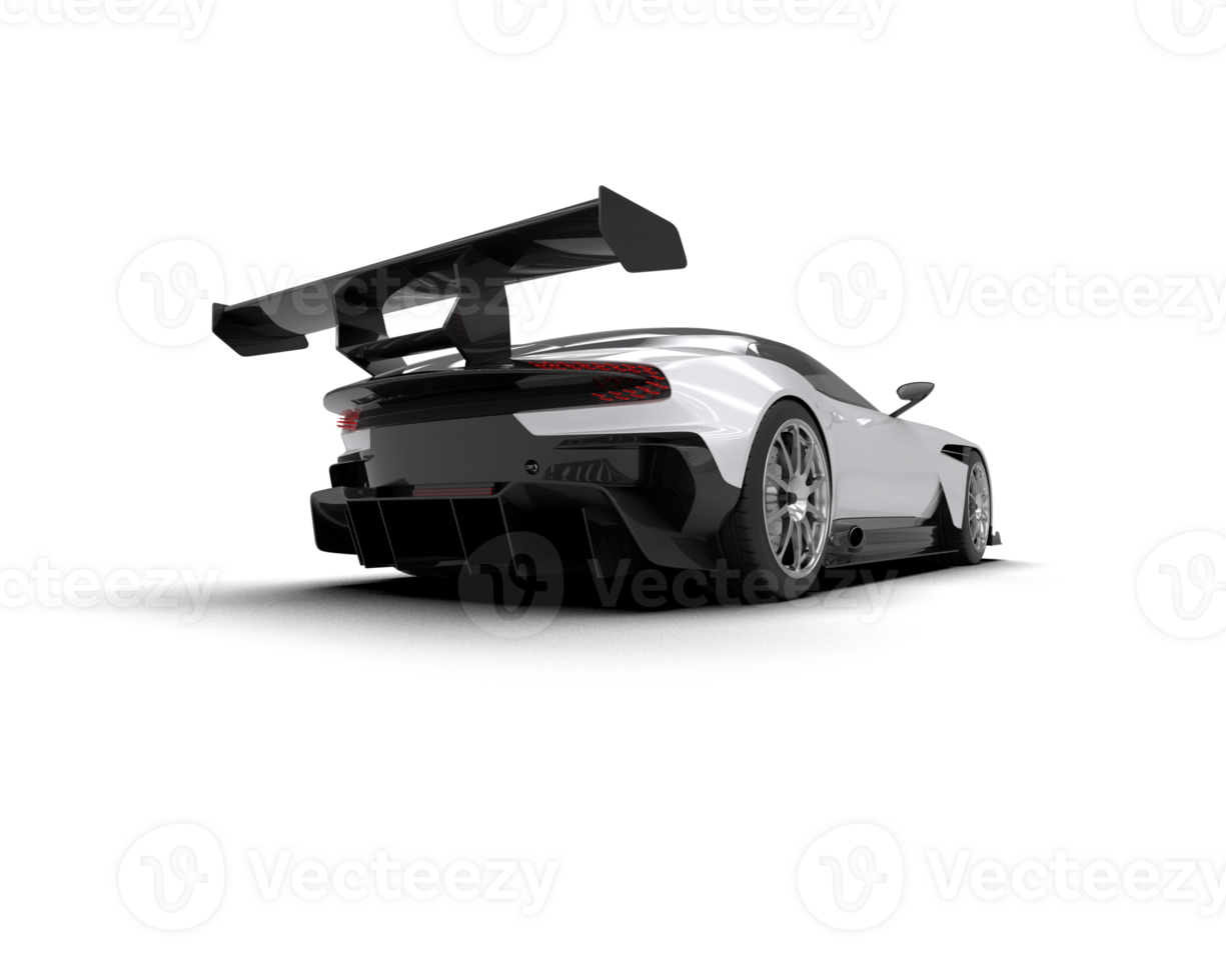 Realistic sport car isolated on background. 3d rendering - illustration png
