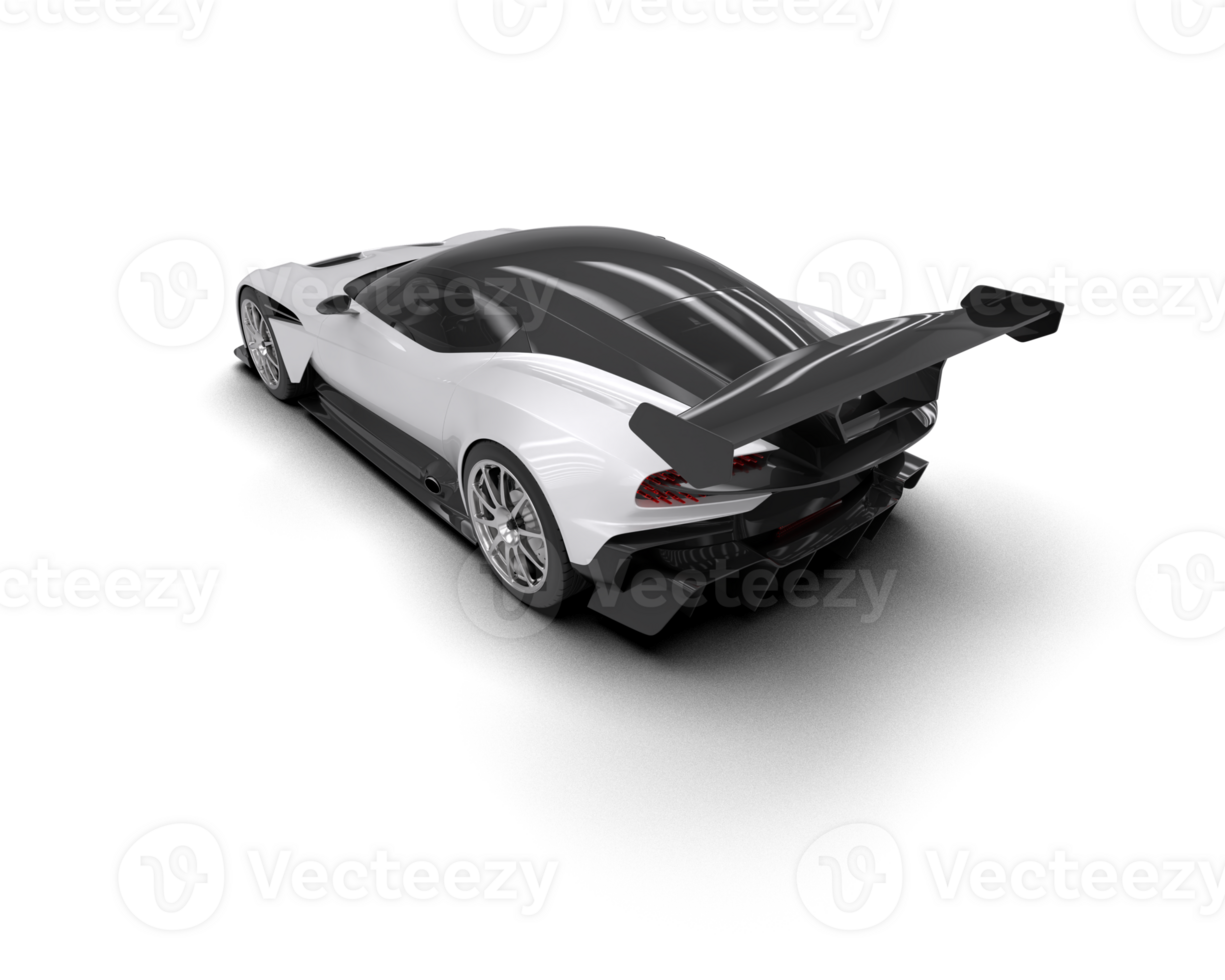 Realistic sport car isolated on background. 3d rendering - illustration png