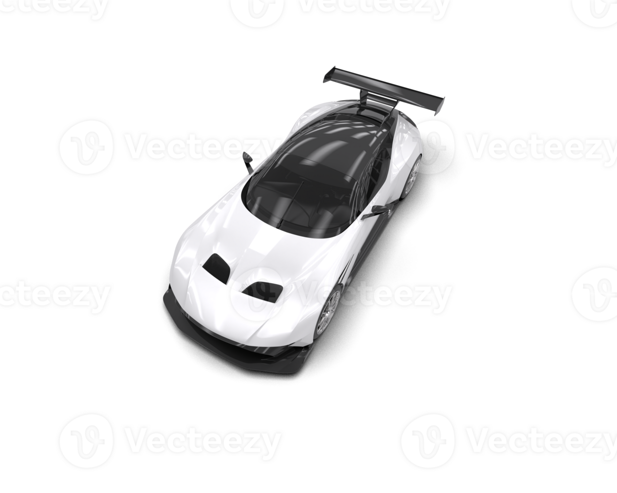 Realistic sport car isolated on background. 3d rendering - illustration png