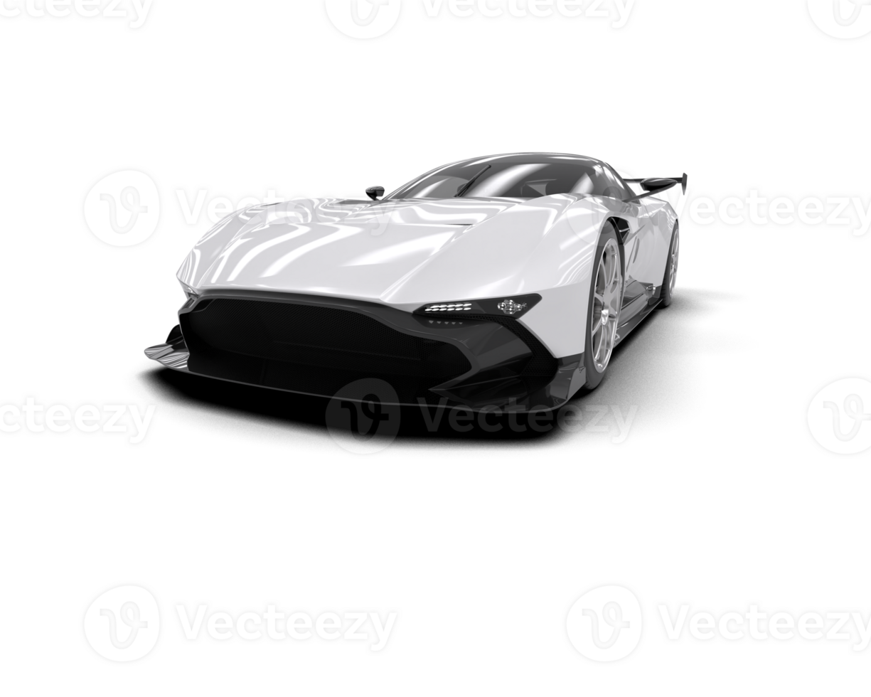 Realistic sport car isolated on background. 3d rendering - illustration png