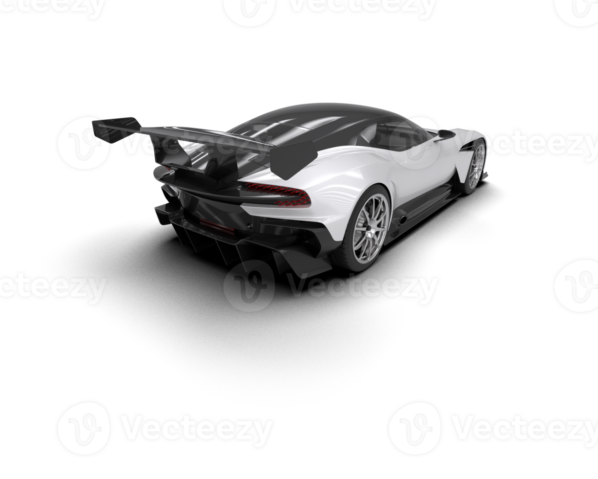 Realistic sport car isolated on background. 3d rendering - illustration png