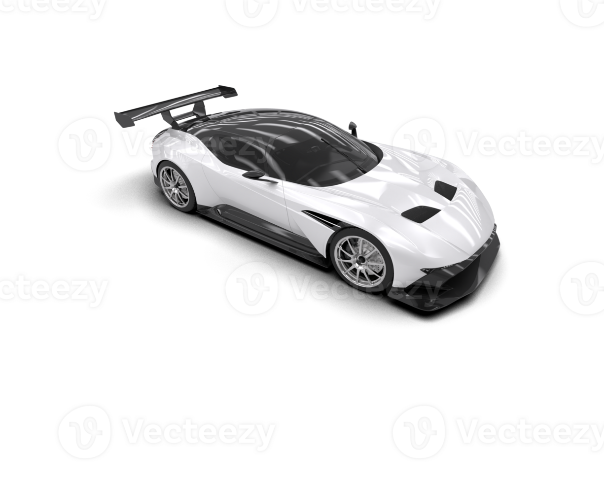 Realistic sport car isolated on background. 3d rendering - illustration png