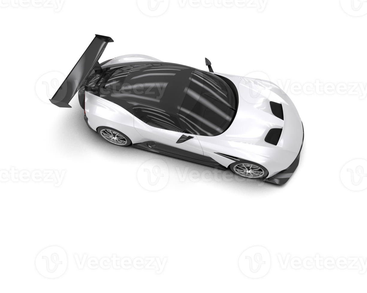 Realistic sport car isolated on background. 3d rendering - illustration png