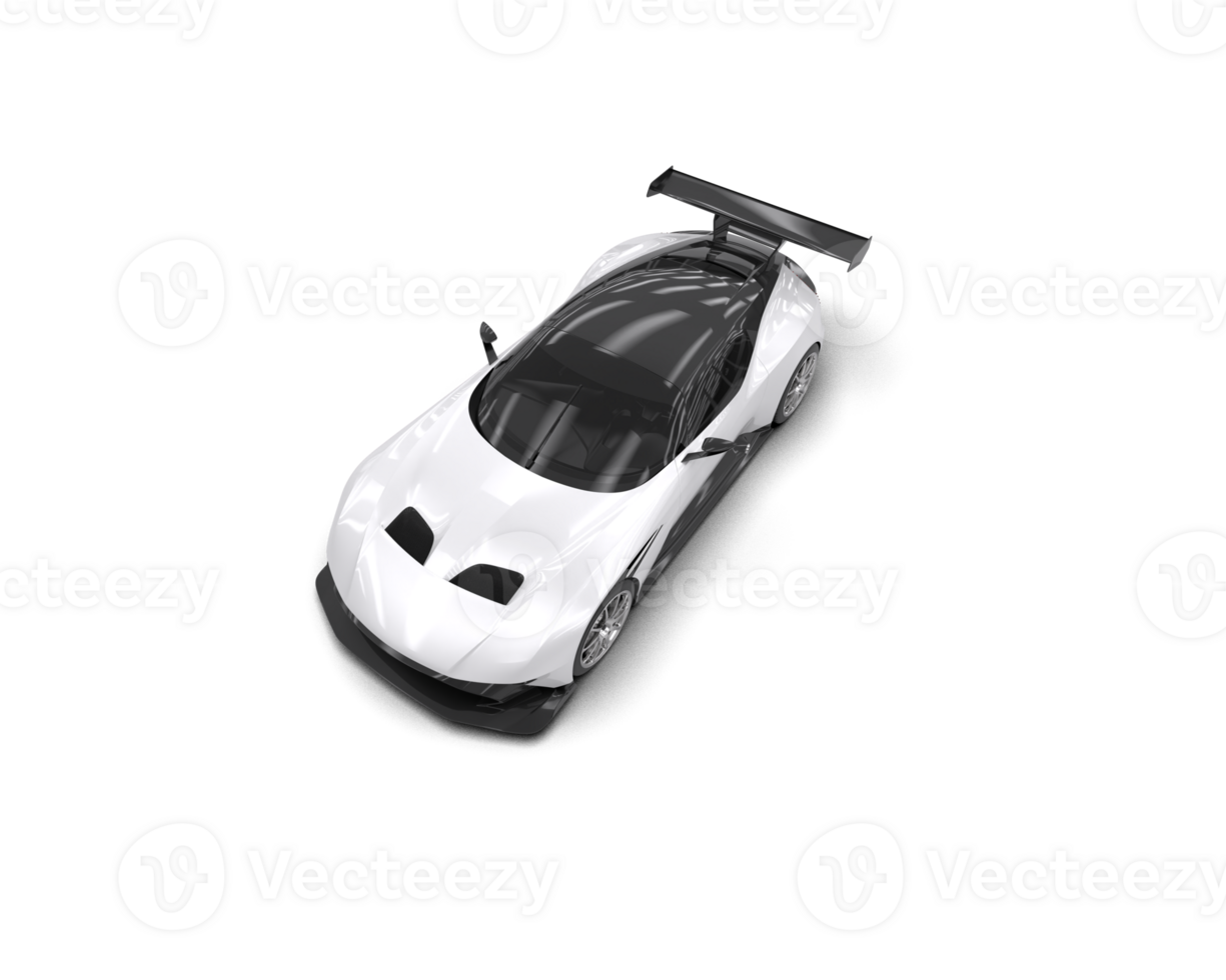 Realistic sport car isolated on background. 3d rendering - illustration png