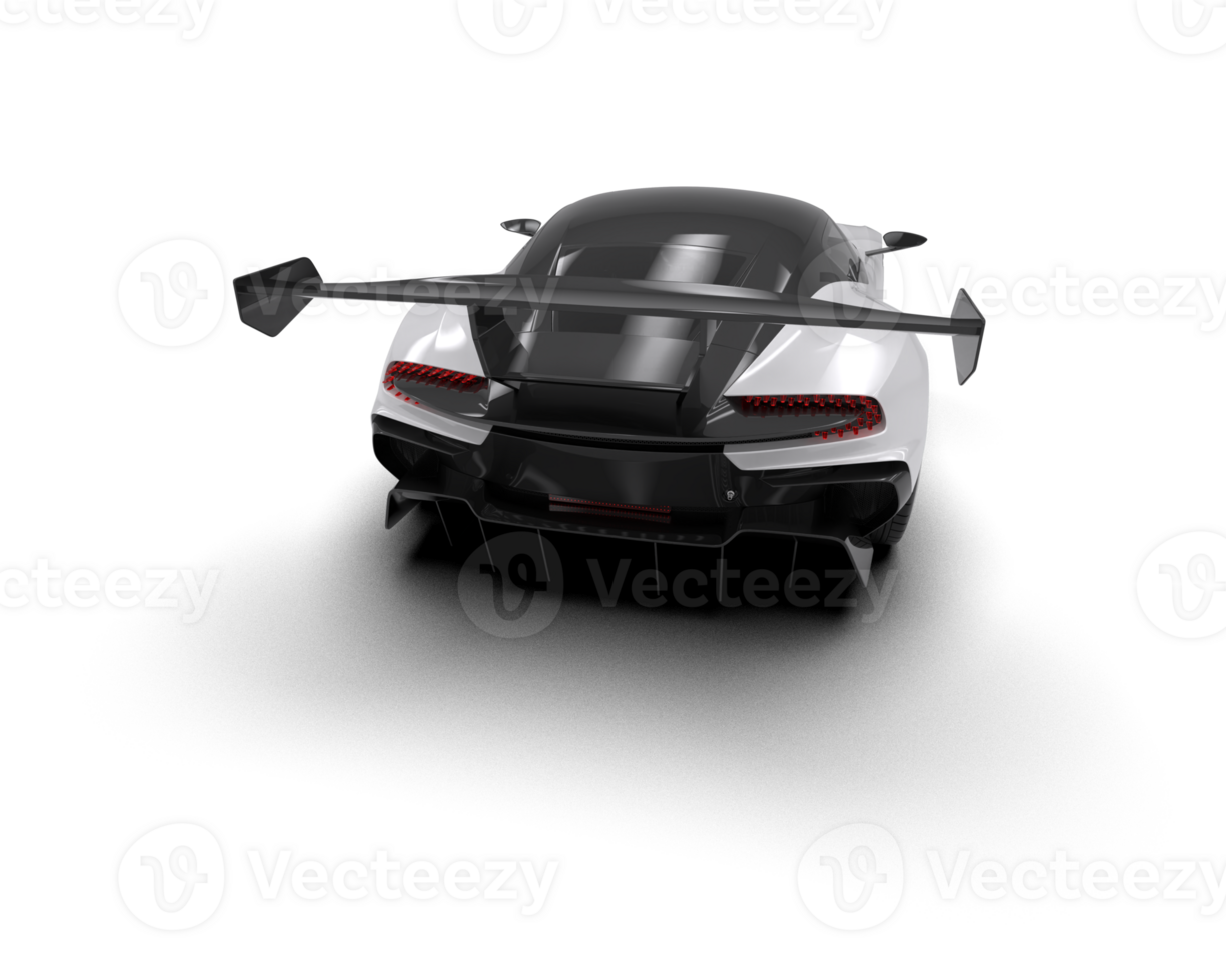Realistic sport car isolated on background. 3d rendering - illustration png