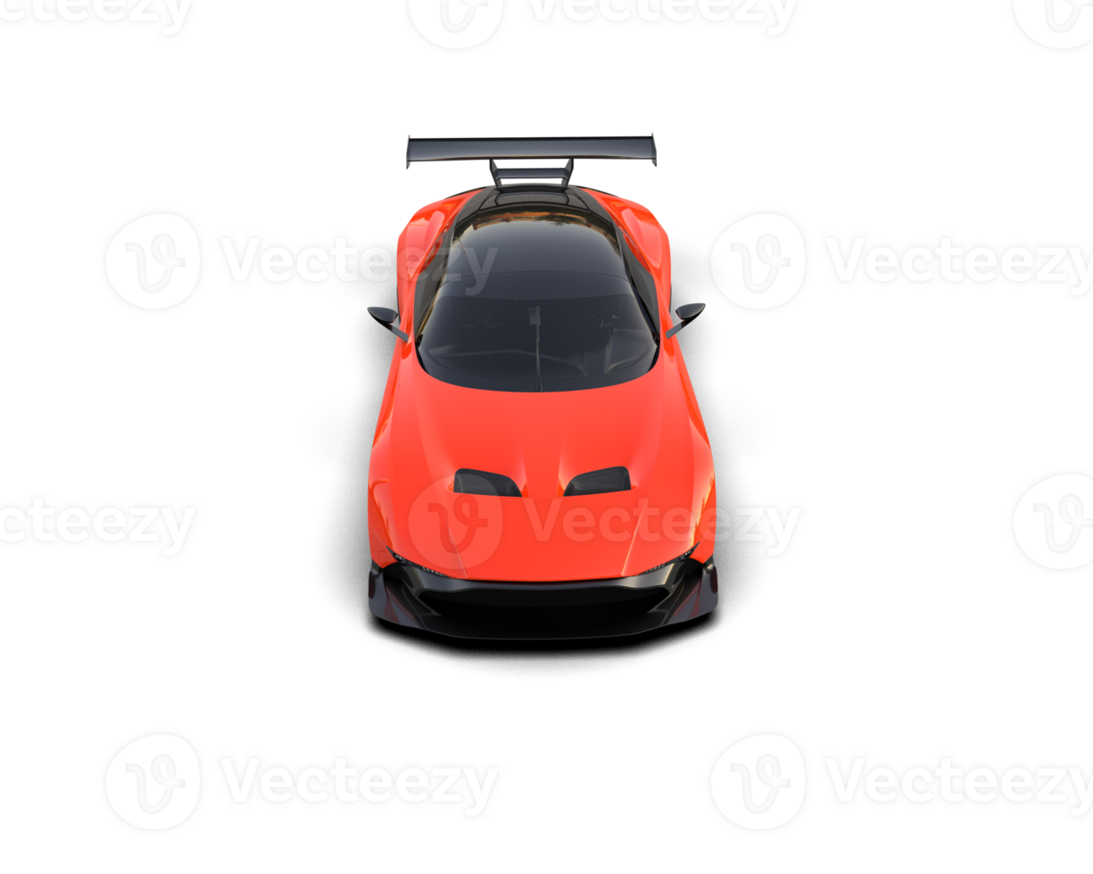 Realistic sport car isolated on background. 3d rendering - illustration png