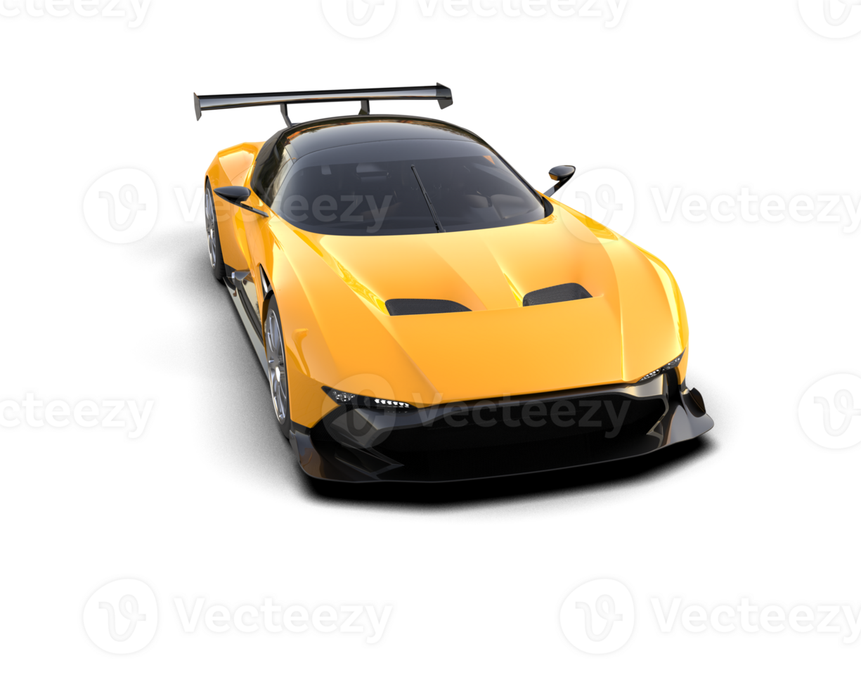 Realistic sport car isolated on background. 3d rendering - illustration png