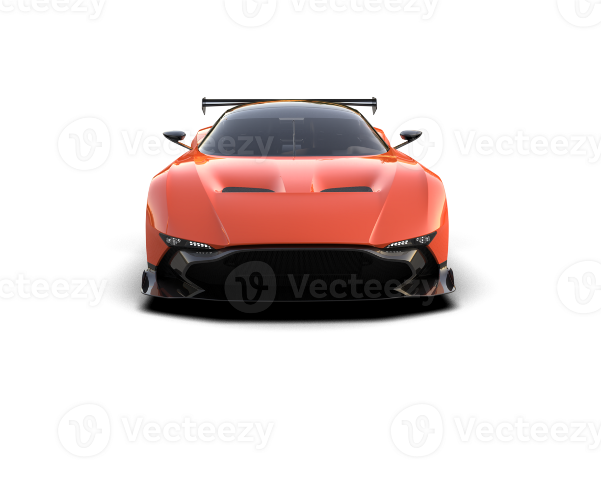 Realistic sport car isolated on background. 3d rendering - illustration png