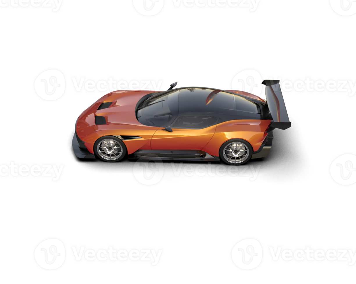 Realistic sport car isolated on background. 3d rendering - illustration png