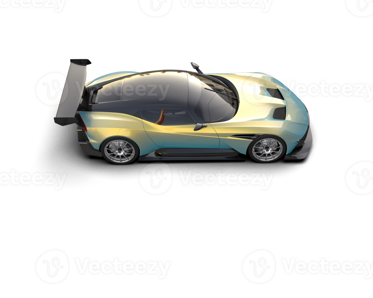 Realistic sport car isolated on background. 3d rendering - illustration png