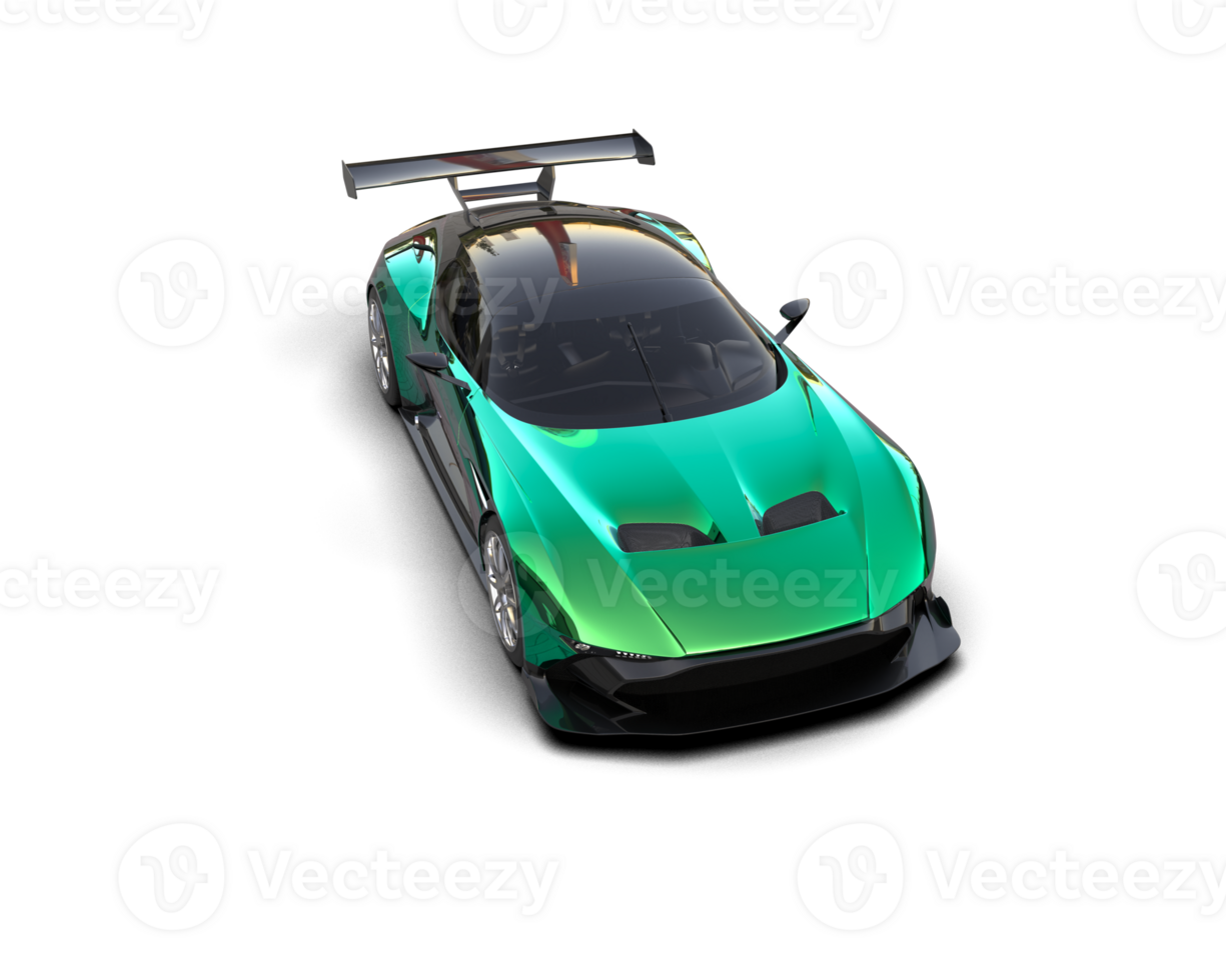 Realistic sport car isolated on background. 3d rendering - illustration png