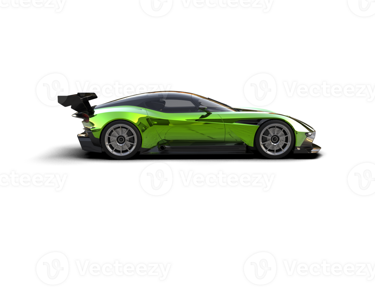Realistic sport car isolated on background. 3d rendering - illustration png