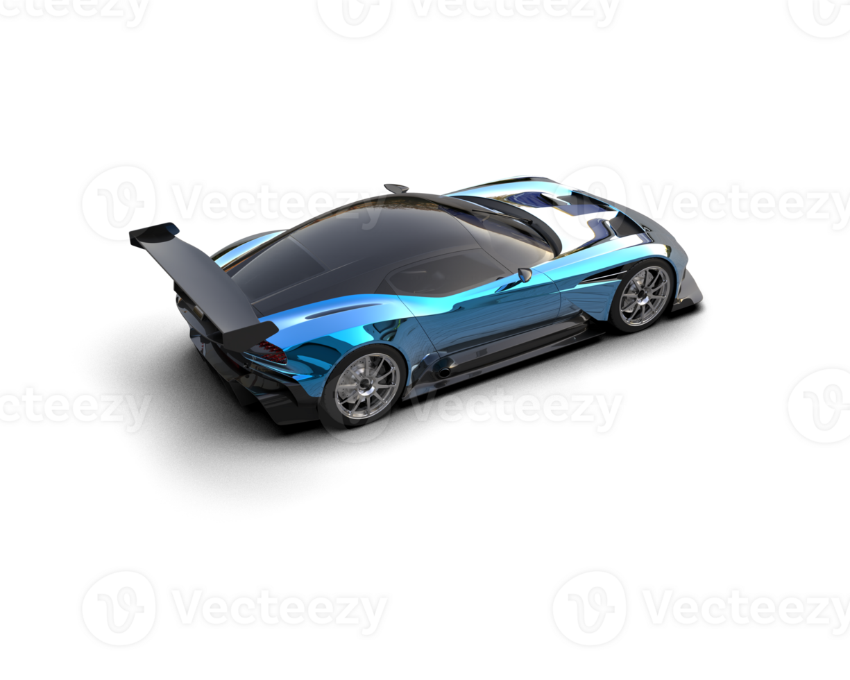 Realistic sport car isolated on background. 3d rendering - illustration png