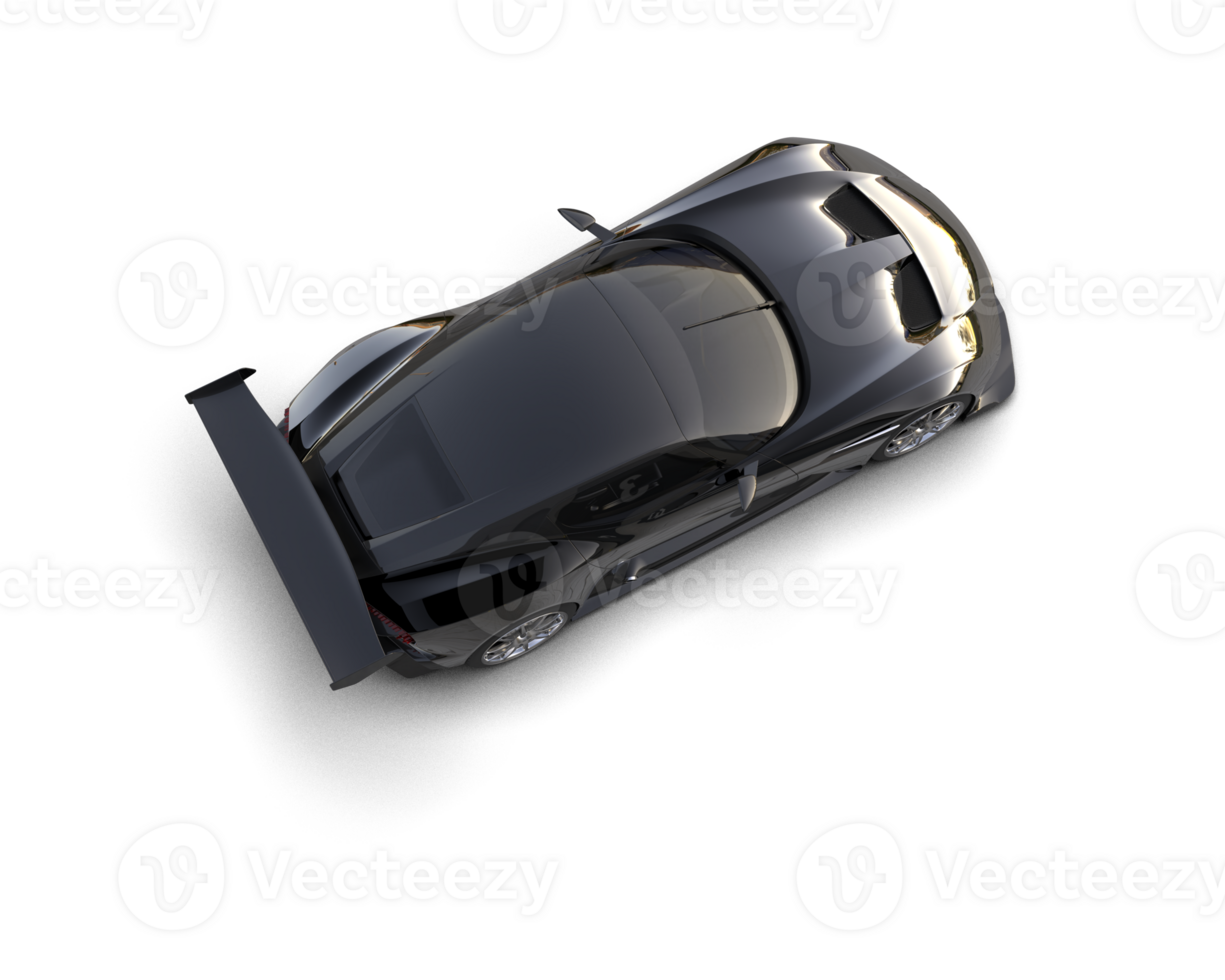 Realistic sport car isolated on background. 3d rendering - illustration png