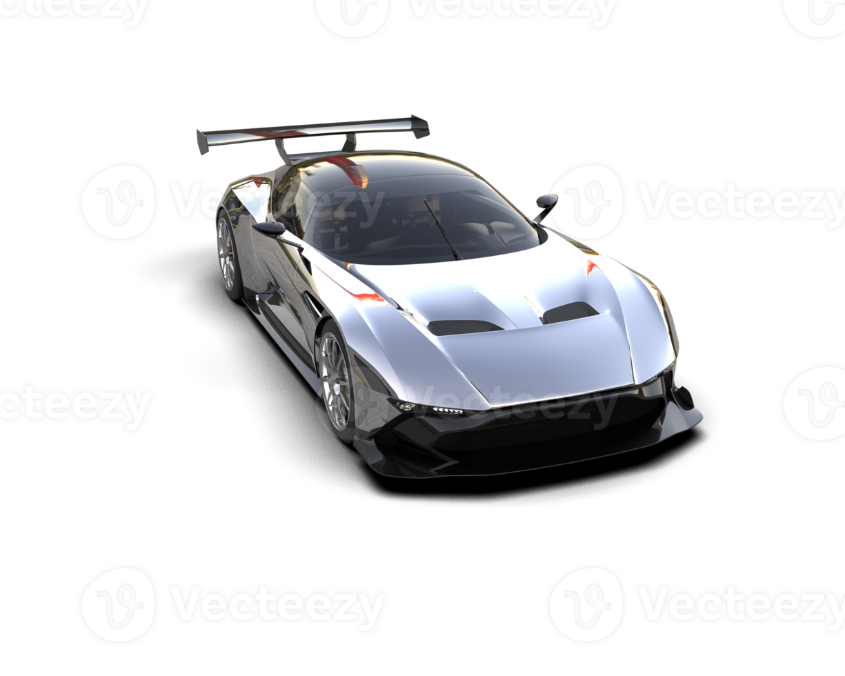Realistic sport car isolated on background. 3d rendering - illustration png