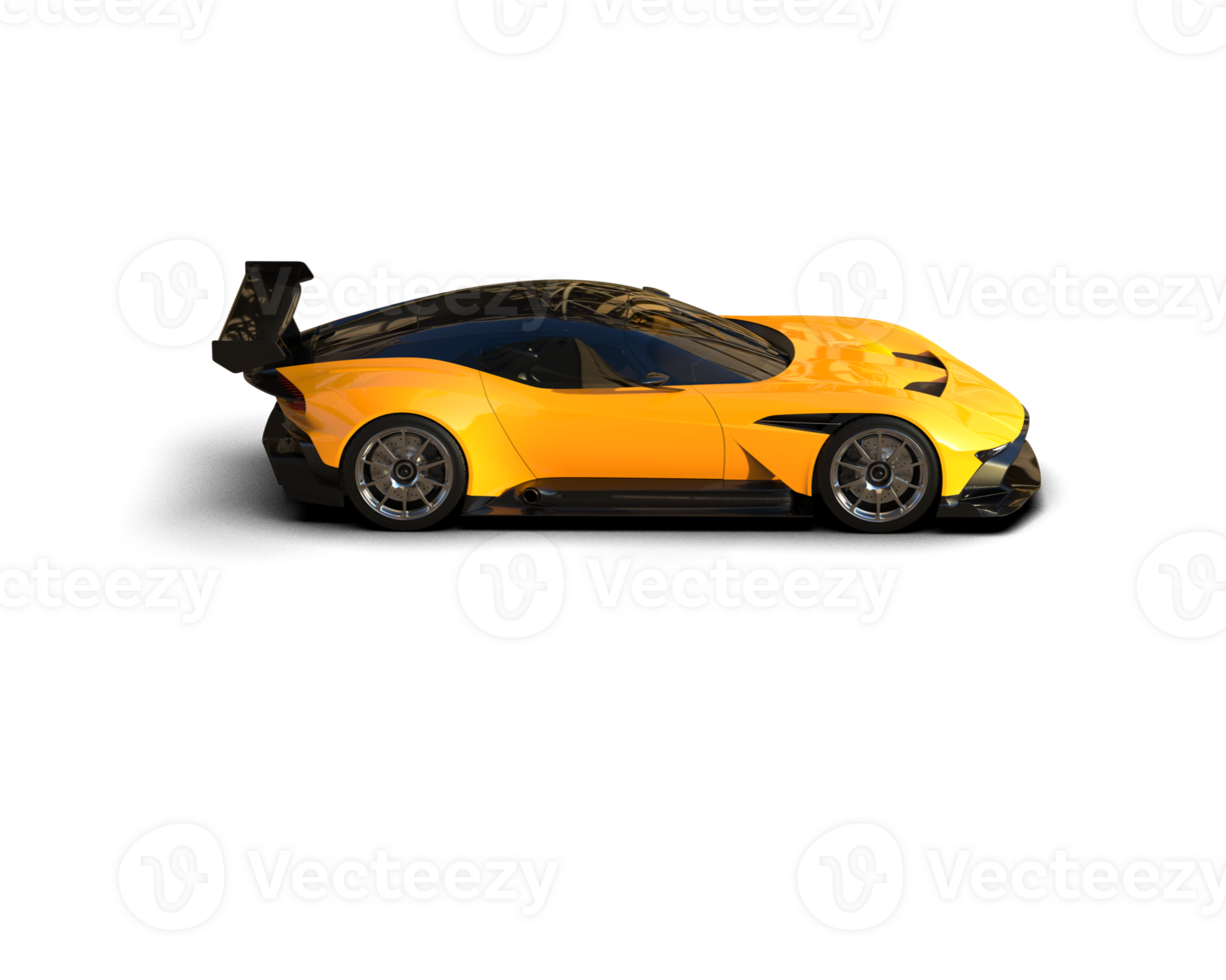 Realistic sport car isolated on background. 3d rendering - illustration png