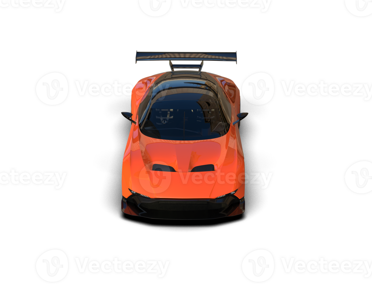 Realistic sport car isolated on background. 3d rendering - illustration png