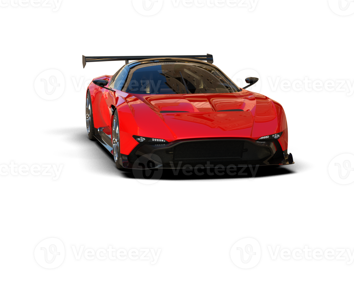 Realistic sport car isolated on background. 3d rendering - illustration png