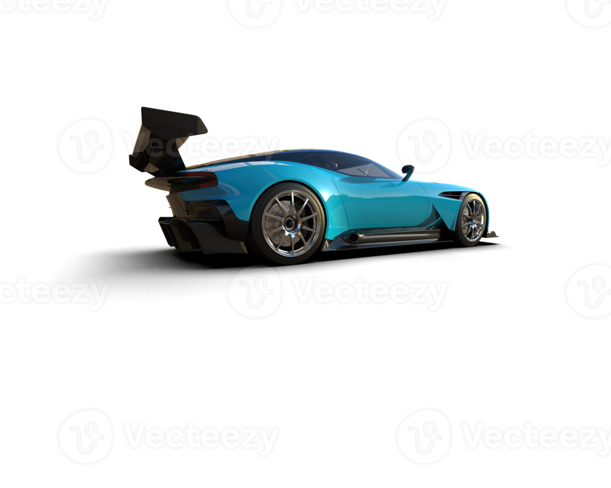 Realistic sport car isolated on background. 3d rendering - illustration png